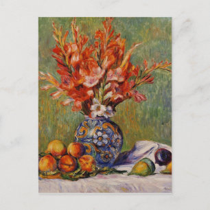 Carte Postale Renoir Fleurs et Fruits Vintage Vie morte