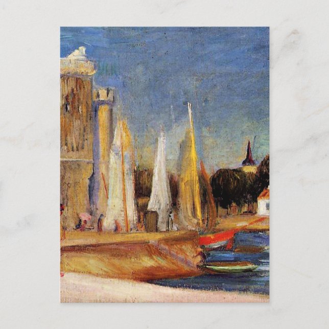 Carte Postale Renoir - Le Port de Rochelle (Devant)
