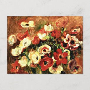 Carte Postale Renoir - Spray d'anémones