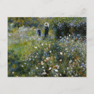 Carte Postale Renoir Woman with Parasol in Garden