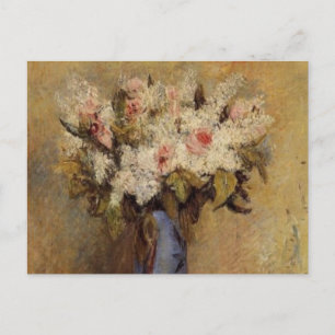 Carte Postale Renoir's A Vase of Lilacs and Roses