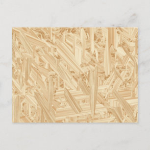 Carte Postale Rénovation de panneau de particules à motif OSB
