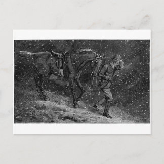 Carte Postale Rentrer chez soi pour aimer dans un chalet