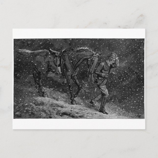 Carte Postale Rentrer chez soi pour aimer dans un chalet (Devant)