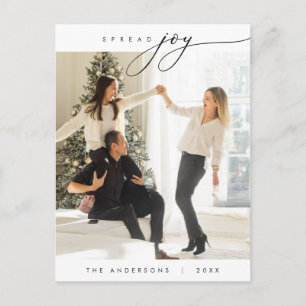 Carte Postale Répartir la joie, Photo de famille, Vœux de Noël