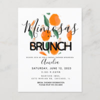 Repas de Mimosa Dessiné à la Main Fête de Mariage