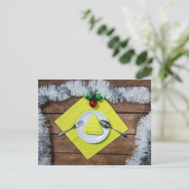 Carte Postale repas de Noël (Debout devant)