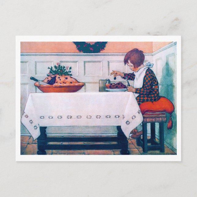 Carte Postale Repas de Noël, Jessie Willcox Smith (Devant)