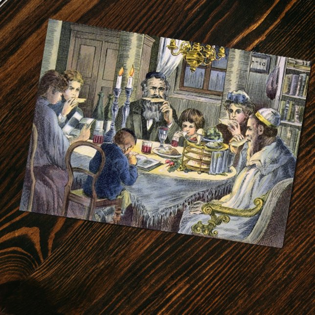 Carte Postale repas de pâque (Créateur téléchargé)