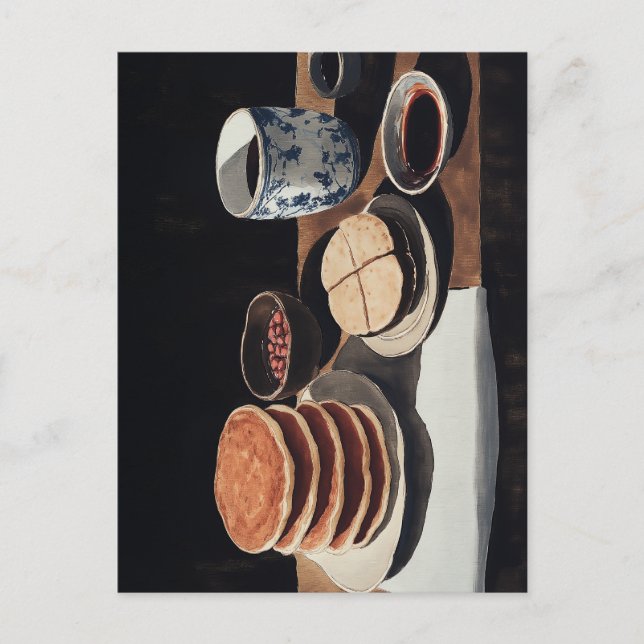 Carte Postale Repas japonais (Devant)