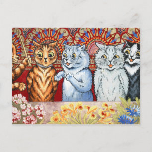 Carte Postale Répétition chorale par Louis Wain
