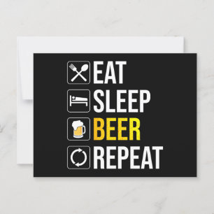 Carte Postale Répétition de la bière de sommeil