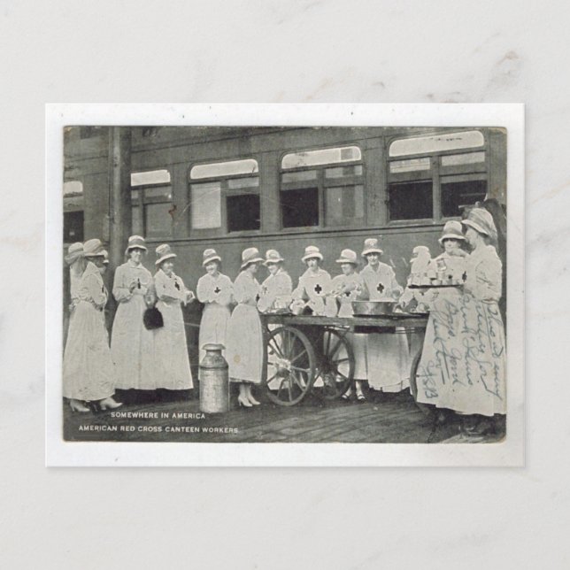 Carte Postale Réplique des travailleurs de la cantine de la croi (Devant)