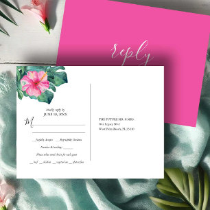 Carte Postale Réponse pour le choix du repas de mariage à destin