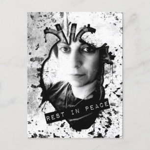 Carte Postale reposer en paix coeur anatomique