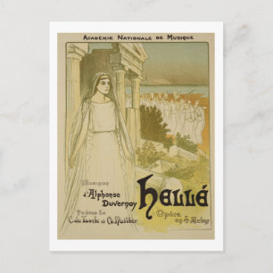 Carte Postale Reproduction d'une affiche faisant la publicité de