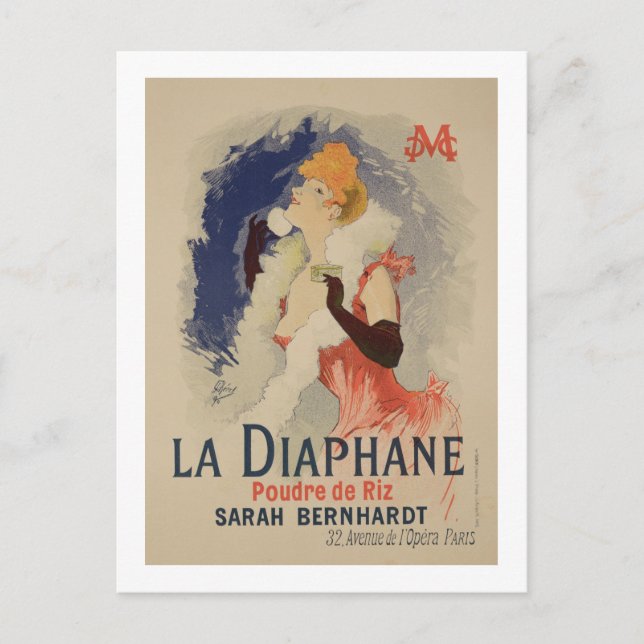 Carte Postale Reproduction d'une affiche publicitaire "La Diapha (Devant)