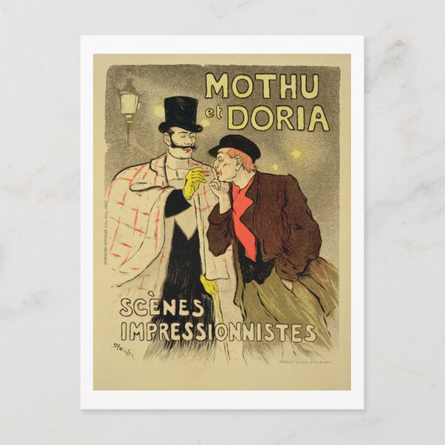 Carte Postale Reproduction d'une affiche publicitaire 'Mothu and (Devant)