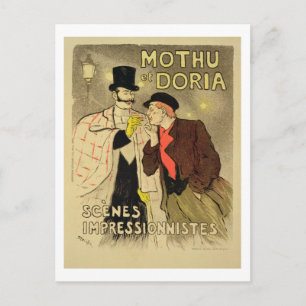 Carte Postale Reproduction d'une affiche publicitaire 'Mothu and