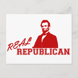 Carte Postale Républicain réel, Lincoln