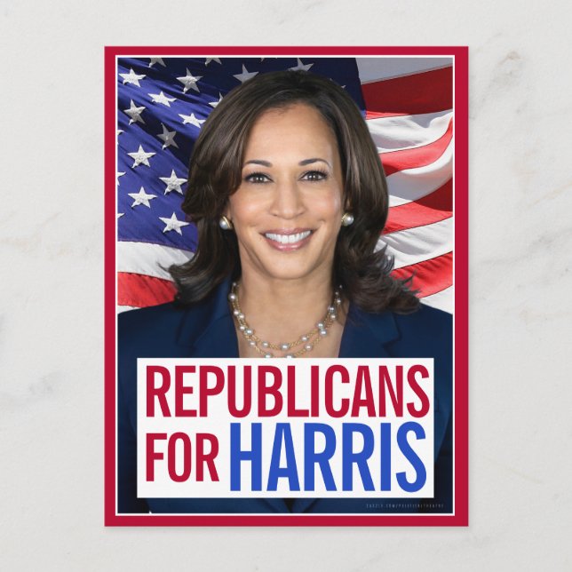 Carte Postale Républicains pour le président Kamala Harris Photo (Devant)