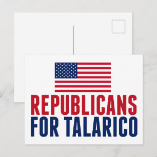 Carte Postale Républicains pour l'élection au Sénat de Talarico