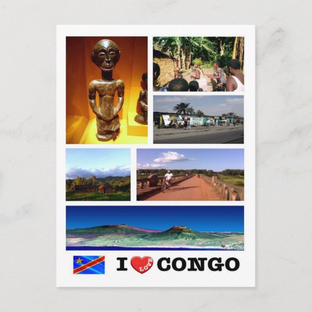 Carte Postale République démocratique du Congo - I Love - (Devant)