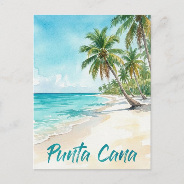 Carte Postale République dominicaine Plage de Punta Cana (Devant)