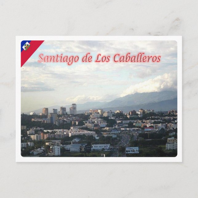 Carte Postale République Dominicaine - Santiago de los Caballero (Devant)