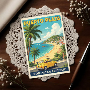 Carte Postale République dominicaine : voyage des années 1960