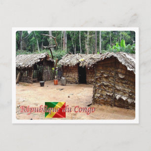 Carte Postale République du Congo - Pygmee House -