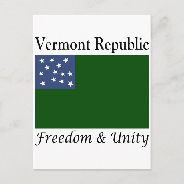 Carte Postale République du Vermont (Devant)