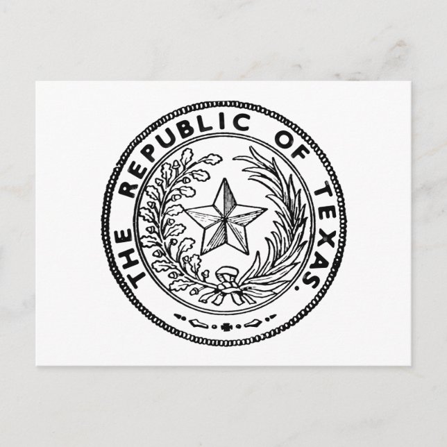 Carte Postale République sécessionniste du Texas (Devant)