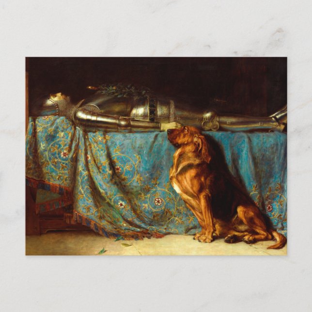 Carte Postale Requiescat de Briton Rivière (1888) (Devant)