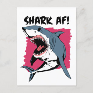 Carte Postale Requin AF !   Amateurs de requins Design graphique