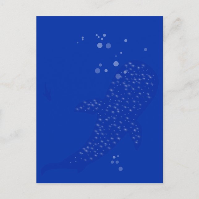 Carte Postale Requin baleine (Devant)