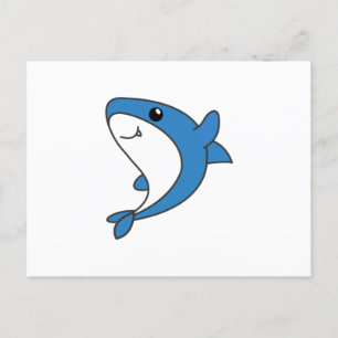 Carte Postale Requin. Beaux Animaux Pour Les Enfants. Requins