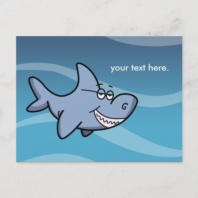 Carte Postale Requin Grin (Devant)