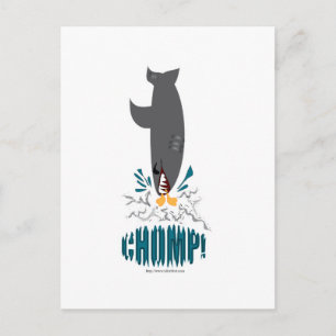 Carte Postale Requin Mangeant Un Canard