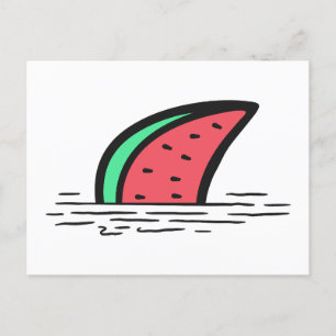 Carte Postale requin pastèque