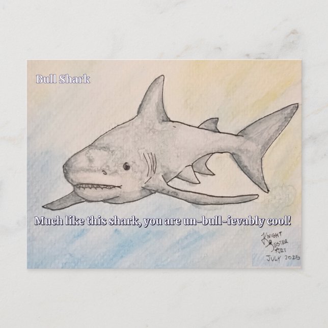 Carte Postale requin taureau (Devant)