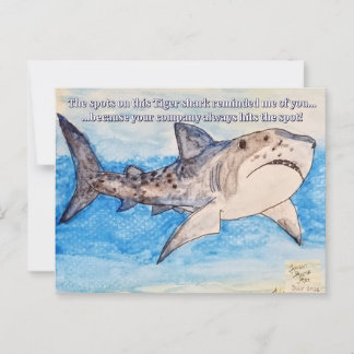 Carte Postale Requin tigre
