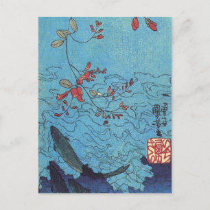 Carte Postale Requins par Utagawa Kuniyoshi