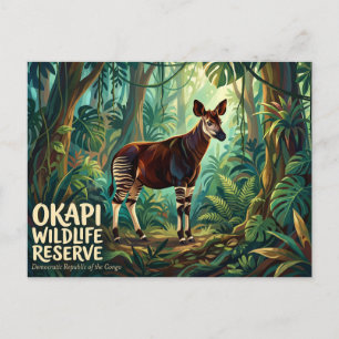 Carte Postale Réserve de faune à okapis