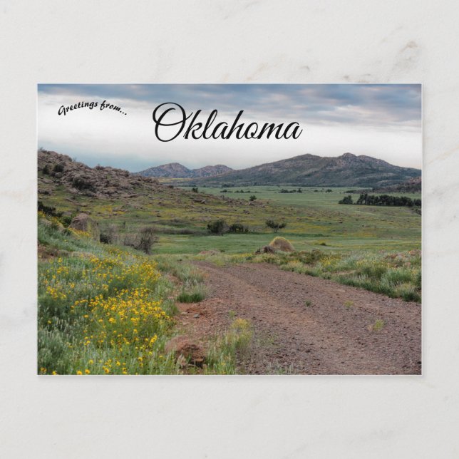 Carte Postale Réserve faunique des monts Wichita Oklahoma (Devant)