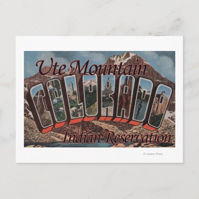 Carte Postale Réserve indienne d'Ute Mountain, Colorado (Devant)