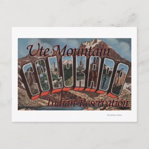 Carte Postale Réserve indienne d'Ute Mountain, Colorado