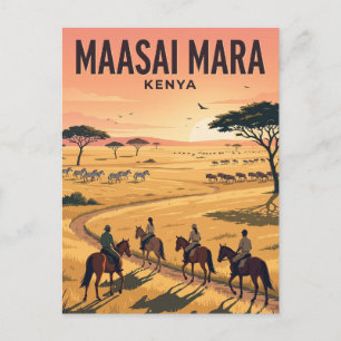 Carte Postale Réserve nationale du Maasai Mara Kenya