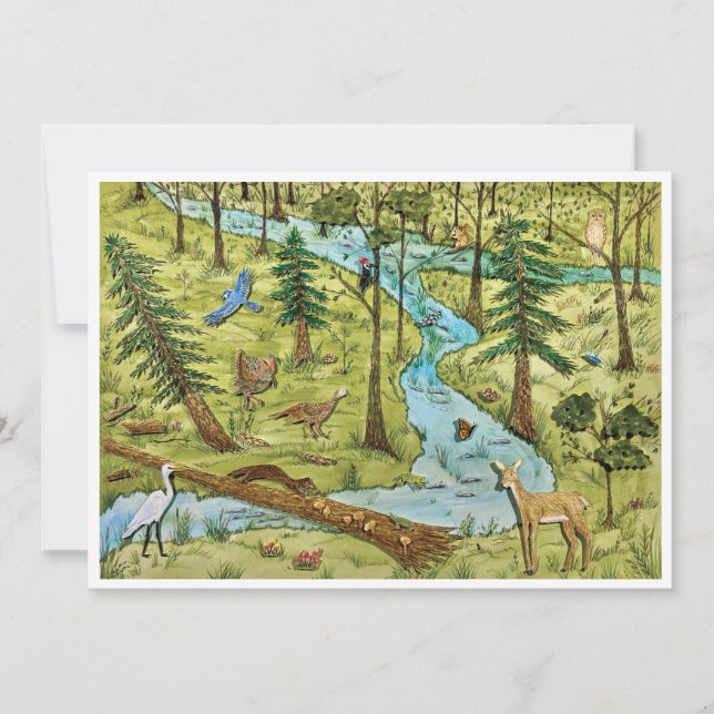 Carte postale Réserve naturelle (Devant)