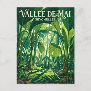 Carte Postale Réserve naturelle de la Vallée de Mai aux Seychell